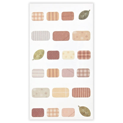 Stickers japonais 2 planches | Mattari Animals | Adorable Oisillon - NB Co Ltd - millenotes