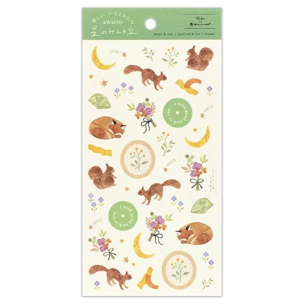 Stickers japonais | Awairo | Animaux de la Forêt - NB Co Ltd - millenotes
