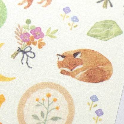 Stickers japonais | Awairo | Animaux de la Forêt - NB Co Ltd - millenotes