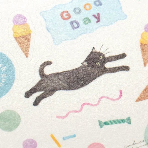 Stickers japonais | Awairo | Chat Noir - NB Co Ltd - millenotes