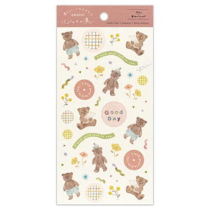 Stickers japonais | Awairo | Ours en Peluche - NB Co Ltd - millenotes