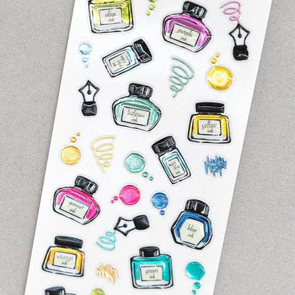 Stickers japonais | Encres Étincelantes - NB Co Ltd - millenotes