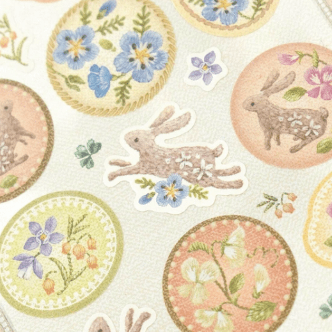 Stickers japonais | Fleurs et chance | Fête - NB Co Ltd - millenotes