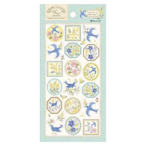 Stickers japonais | Fleurs et chance | Merci - NB Co Ltd - millenotes