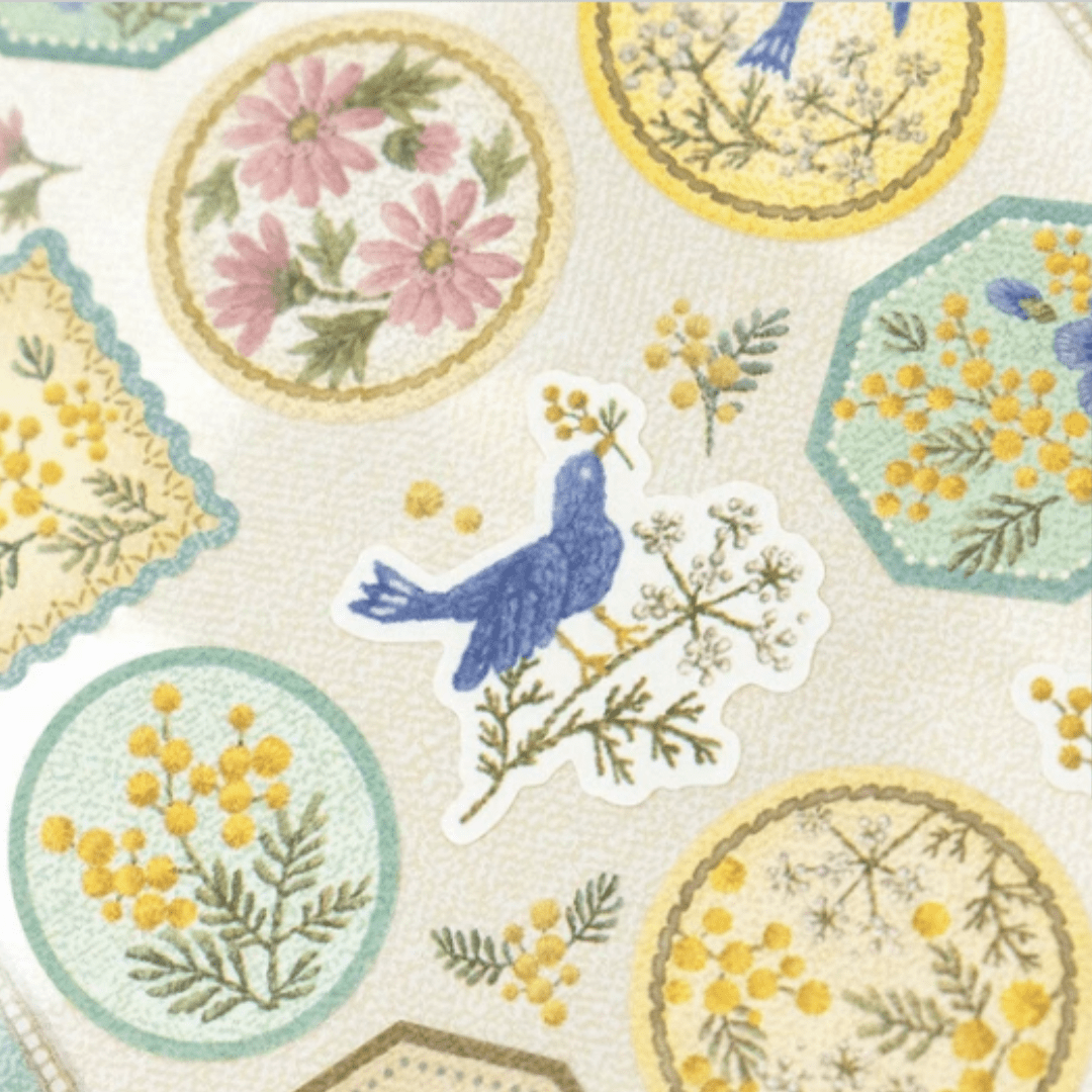 Stickers japonais | Fleurs et chance | Merci - NB Co Ltd - millenotes