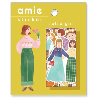 Stickers japonais Mind Wave Amie | Retro girl - Mind Wave - millenotes
