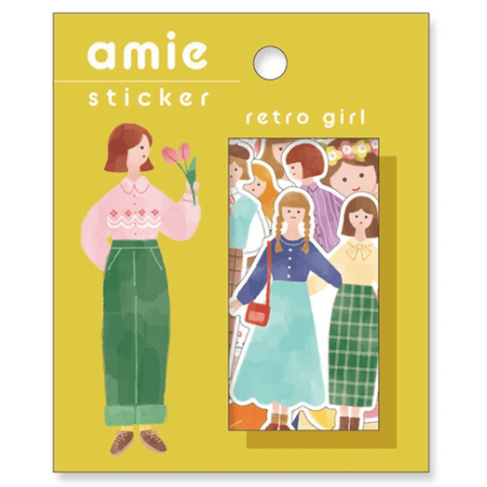 Stickers japonais Mind Wave Amie | Retro girl - Mind Wave - millenotes