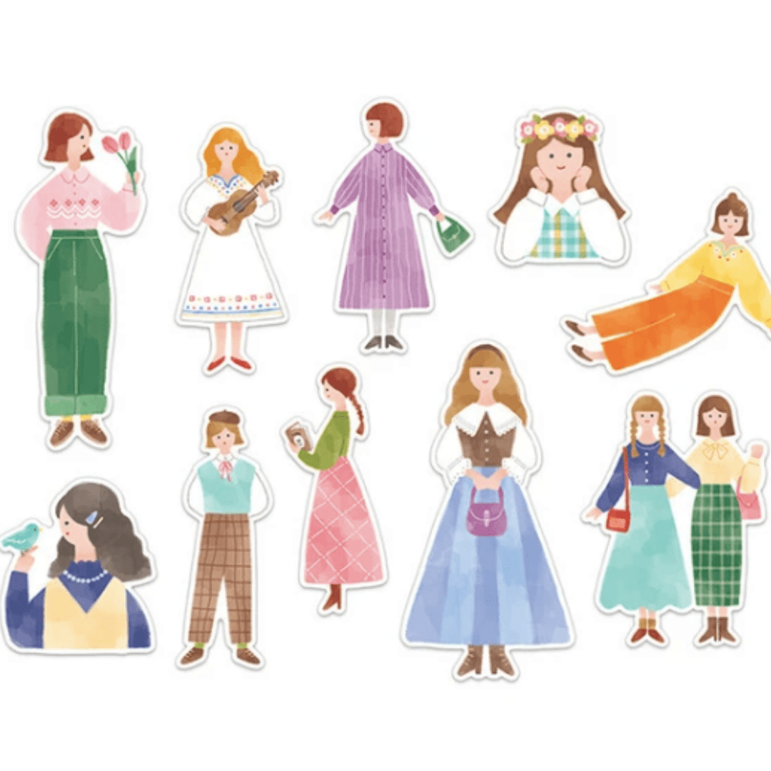 Stickers japonais Mind Wave Amie | Retro girl - Mind Wave - millenotes