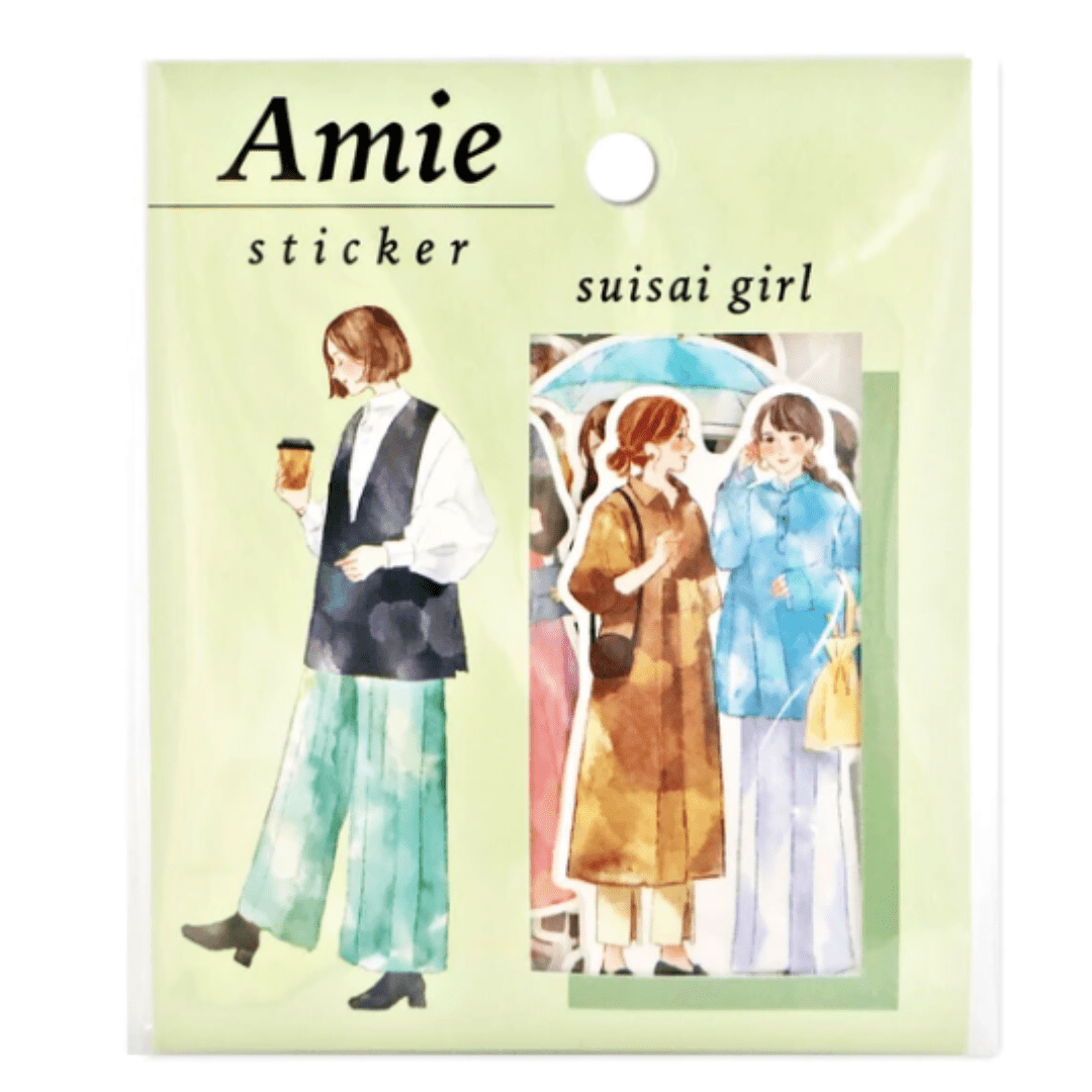 Stickers japonais Mind Wave Amie | Suisai girl - Mind Wave - millenotes