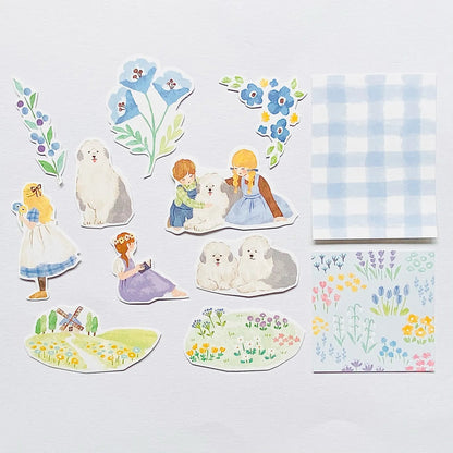 Stickers japonais Mind Wave | Blooming | Bleu - Mind Wave - millenotes