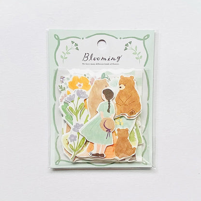 Stickers japonais Mind Wave | Blooming | Vert - Mind Wave - millenotes