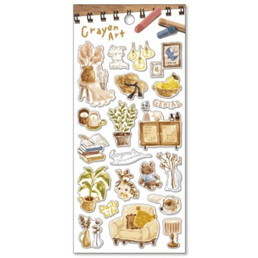 Stickers japonais Mind Wave Crayon Art | Intérieur - Mind Wave - millenotes