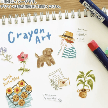 Stickers japonais Mind Wave Crayon Art | Intérieur - Mind Wave - millenotes