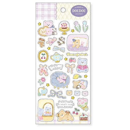 Stickers japonais Mind Wave Doudou | Mademoiselle Ours - Mind Wave - millenotes