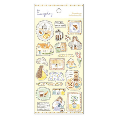 Stickers japonais Mind Wave Easy Day | Café - Mind Wave - millenotes