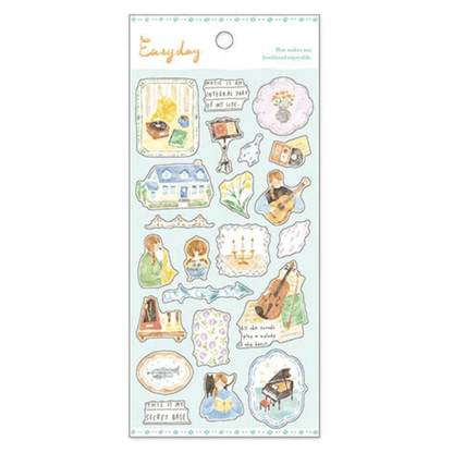 Stickers japonais Mind Wave Easy Day | Musique - Mind Wave - millenotes