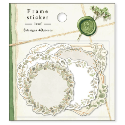 Stickers japonais Mind Wave Frames | Feuilles - Mind Wave - millenotes