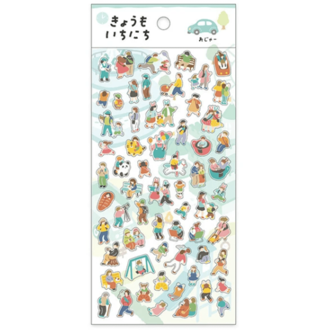 Stickers japonais Mind Wave | Kyomo ichinichi | Menthe - Mind Wave - millenotes