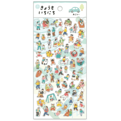 Stickers japonais Mind Wave | Kyomo ichinichi | Menthe - Mind Wave - millenotes