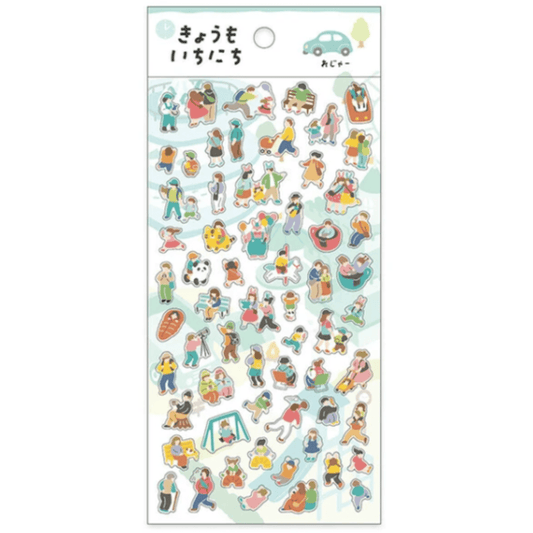 Stickers japonais Mind Wave | Kyomo ichinichi | Menthe - Mind Wave - millenotes