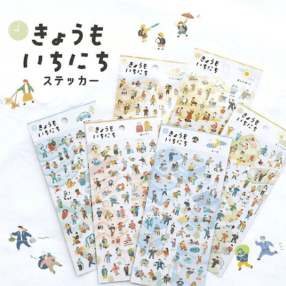 Stickers japonais Mind Wave | Kyomo ichinichi | Menthe - Mind Wave - millenotes