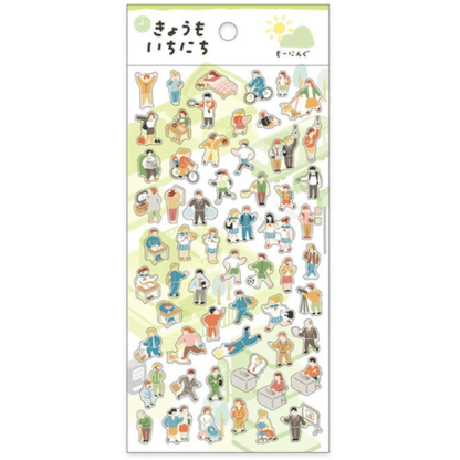 Stickers japonais Mind Wave | Kyomo ichinichi | Vert - Mind Wave - millenotes