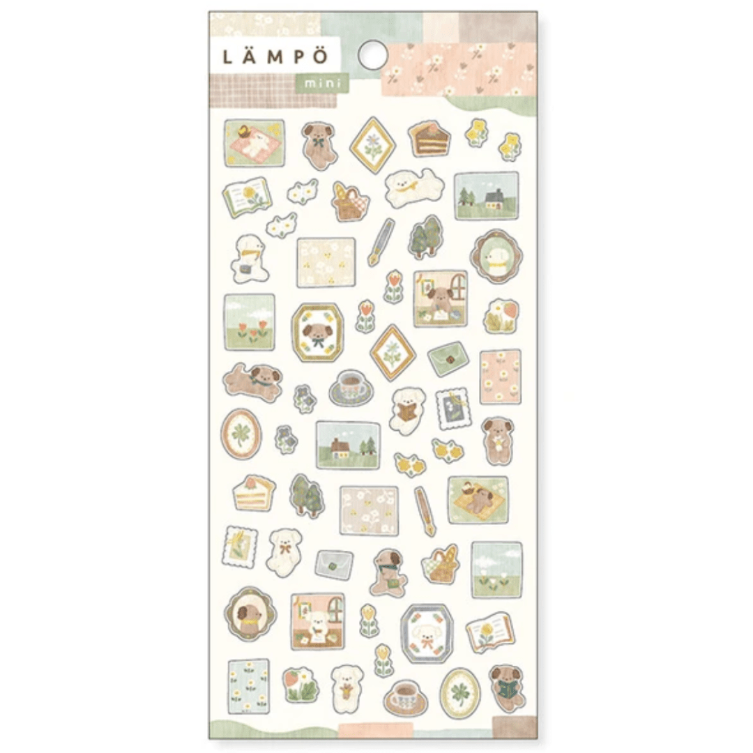 Stickers japonais Mind Wave LAMPO Mini | Chien dans l’après - midi - Mind Wave - millenotes