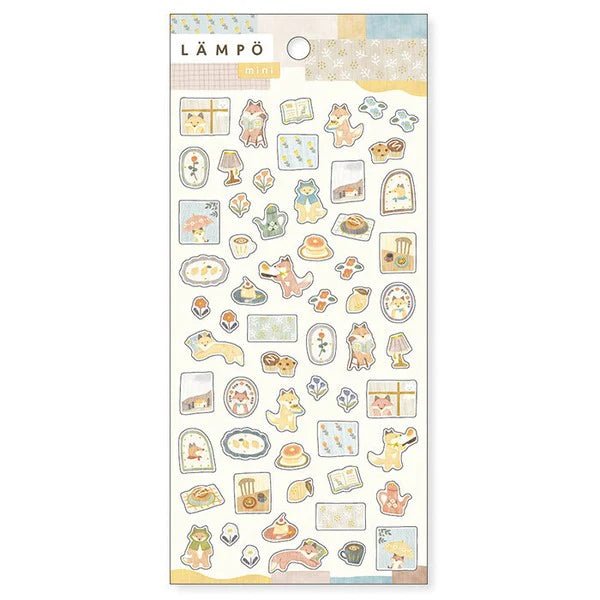 Stickers japonais Mind Wave LAMPO Mini | Renard et Pluie - Mind Wave - millenotes