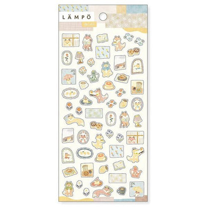 Stickers japonais Mind Wave LAMPO Mini | Renard et Pluie - Mind Wave - millenotes