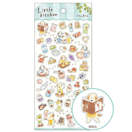 Stickers japonais Mind Wave Little Kitchen | Chiens au Glacier - Mind Wave - millenotes