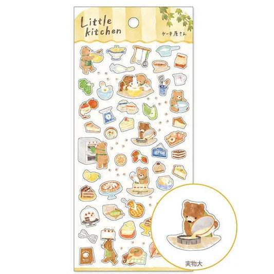 Stickers japonais Mind Wave Little Kitchen | Ours au Cake Shop - Mind Wave - millenotes