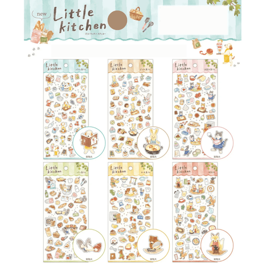 Stickers japonais Mind Wave Little Kitchen | Renards au Coffee Shop - Mind Wave - millenotes