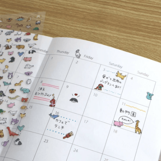 Stickers japonais Mind Wave Poko Time Seal | Animaux - Mind Wave - millenotes