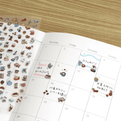 Stickers japonais Mind Wave Poko Time Seal | Café - Mind Wave - millenotes