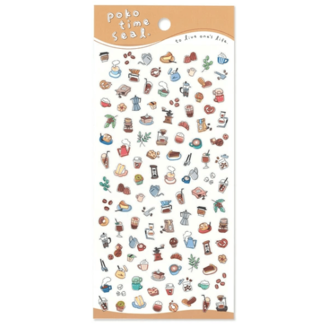 Stickers japonais Mind Wave Poko Time Seal | Café - Mind Wave - millenotes