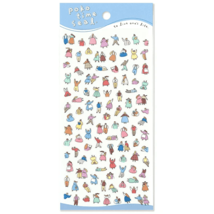 Stickers japonais Mind Wave Poko Time Seal | Personnes - Mind Wave - millenotes