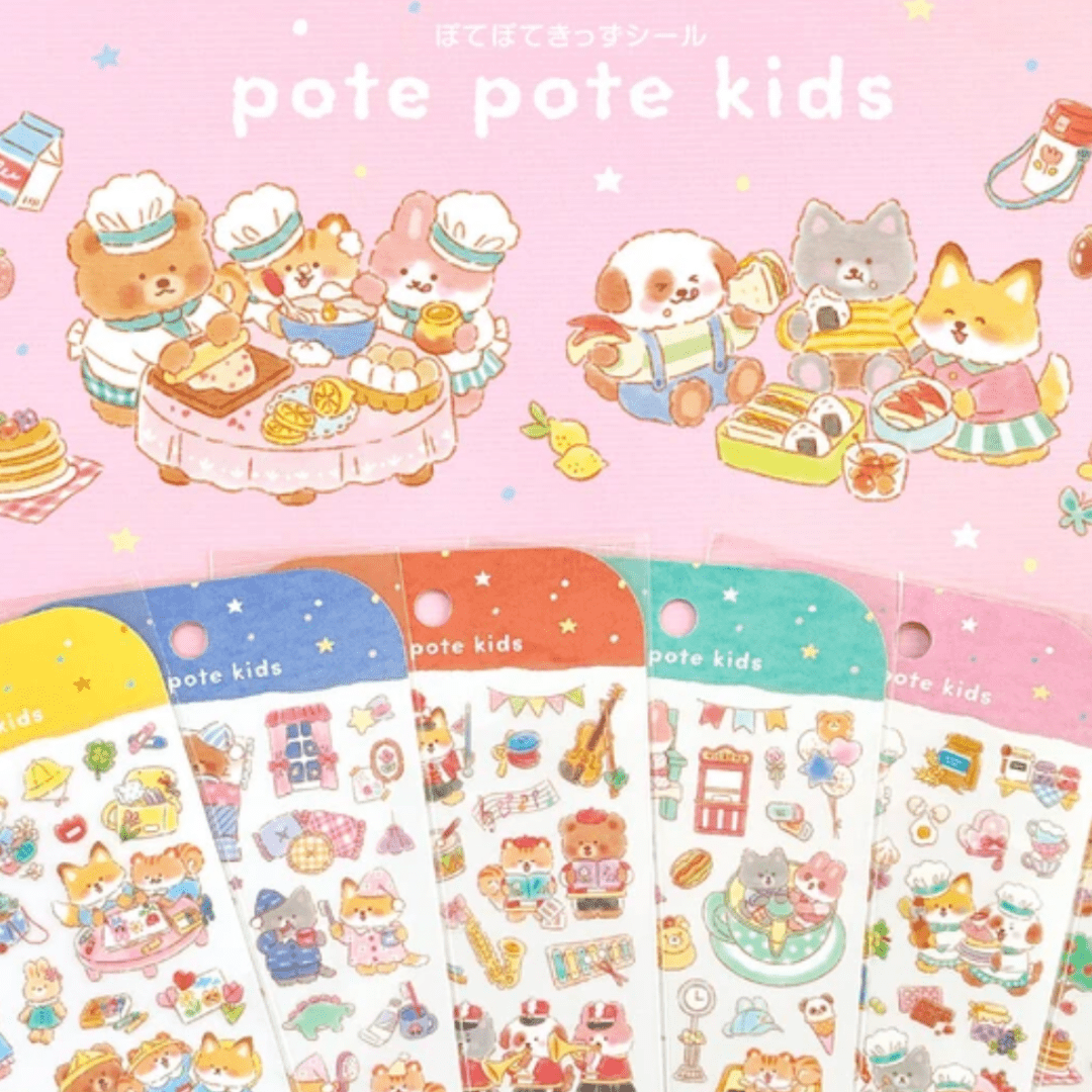Stickers japonais Mind Wave | Pote Pote Kids | Pâtisserie - Mind Wave - millenotes