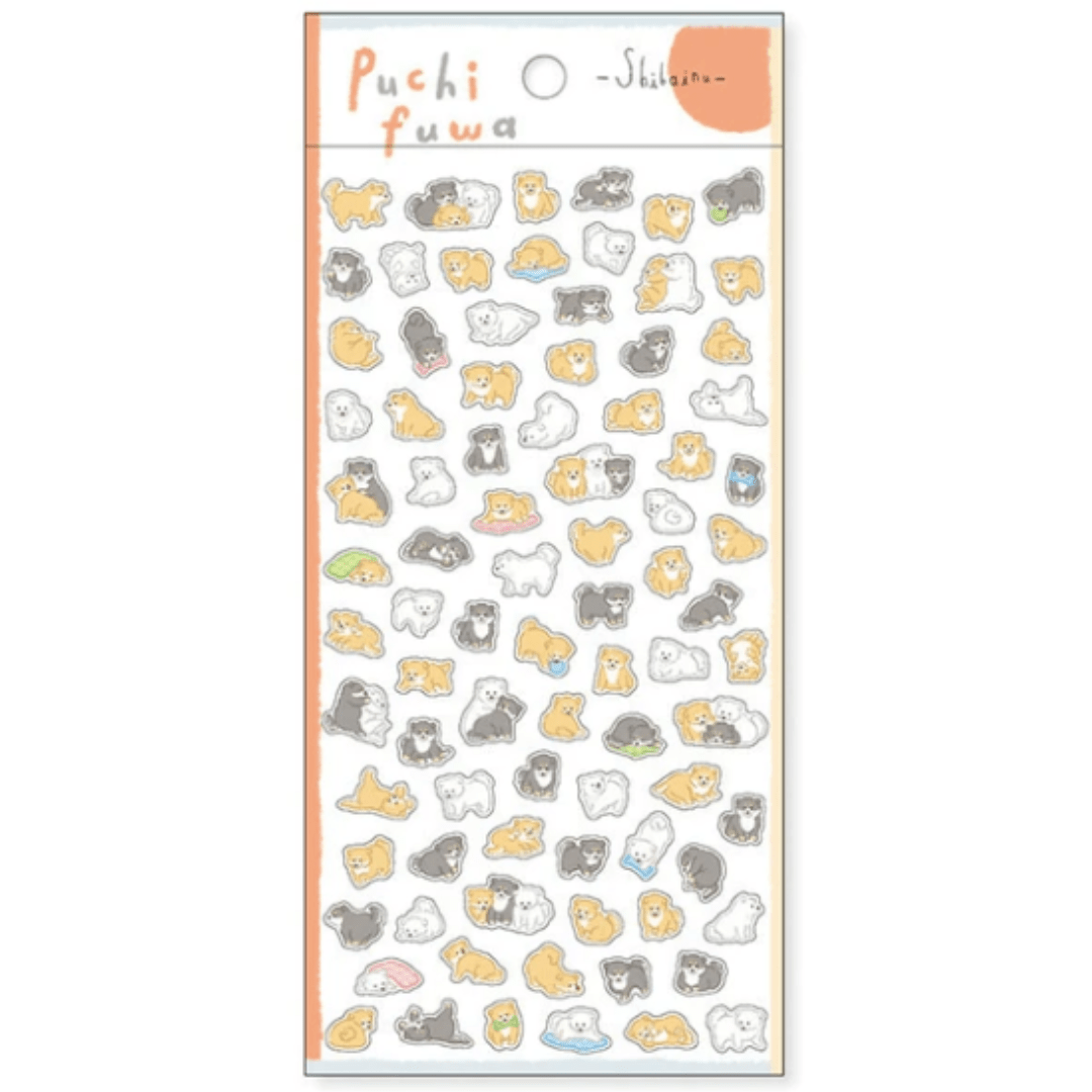 Stickers japonais Mind Wave Puchi Fuwa | Chiens - Mind Wave - millenotes