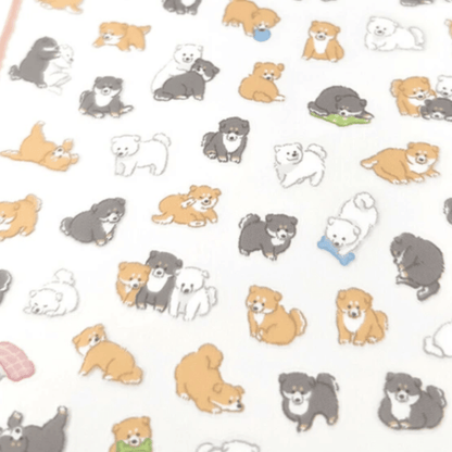 Stickers japonais Mind Wave Puchi Fuwa | Chiens - Mind Wave - millenotes