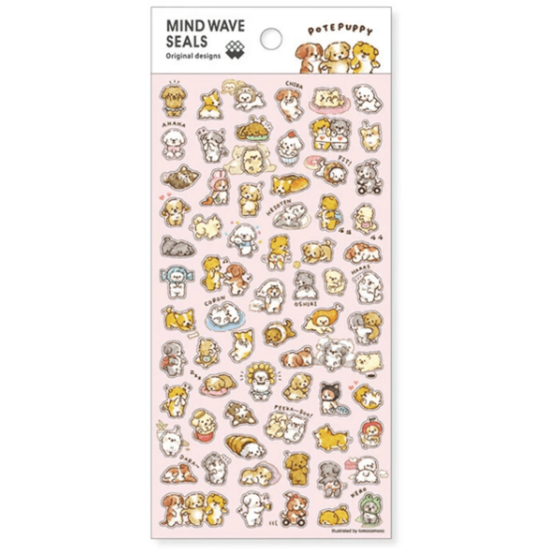 Stickers japonais Mind Wave Seals | Chiots - Mind Wave - millenotes