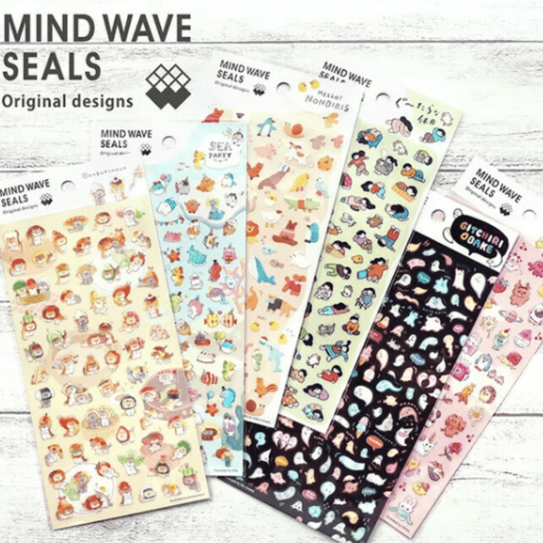 Stickers japonais Mind Wave Seals | Chiots - Mind Wave - millenotes