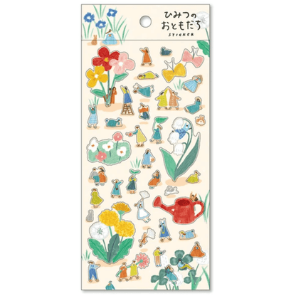 Stickers japonais Mind Wave Secret Friends | Fleurs - Mind Wave - millenotes