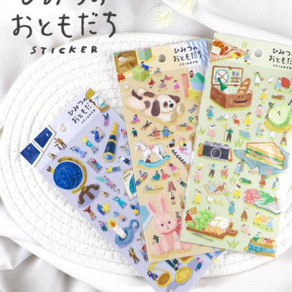 Stickers japonais Mind Wave | Secret Friends | Jouets - Mind Wave - millenotes