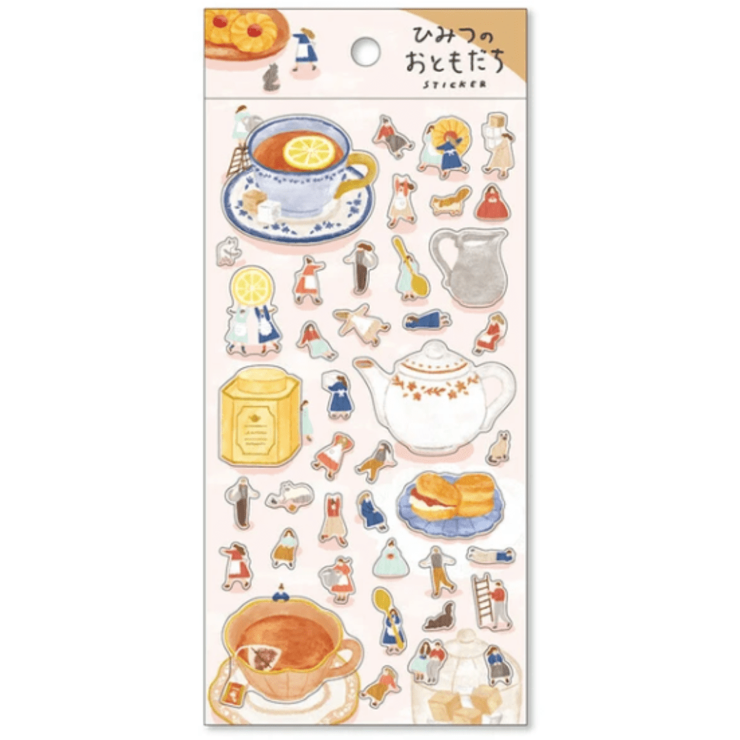 Stickers japonais Mind Wave Secret Friends | Tea Time - Mind Wave - millenotes