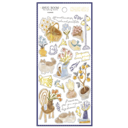 Stickers japonais Mind Wave Snug Room | Fleurs - Mind Wave - millenotes