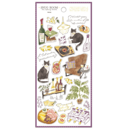 Stickers japonais Mind Wave Snug Room | Vin - Mind Wave - millenotes