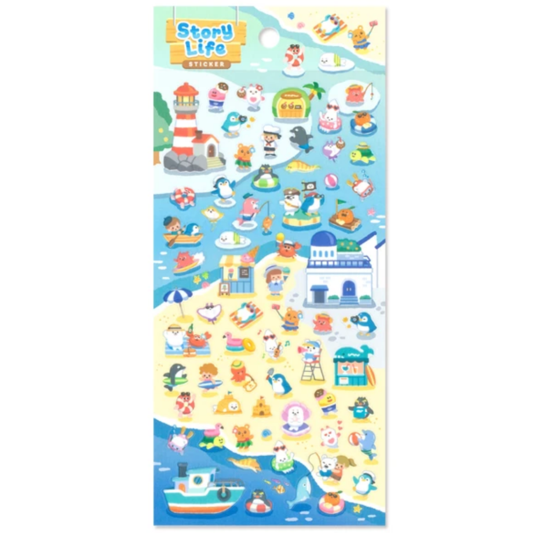 Stickers japonais Mind Wave | Story Life | Bord de mer - Mind Wave - millenotes