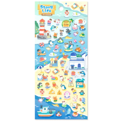 Stickers japonais Mind Wave | Story Life | Bord de mer - Mind Wave - millenotes