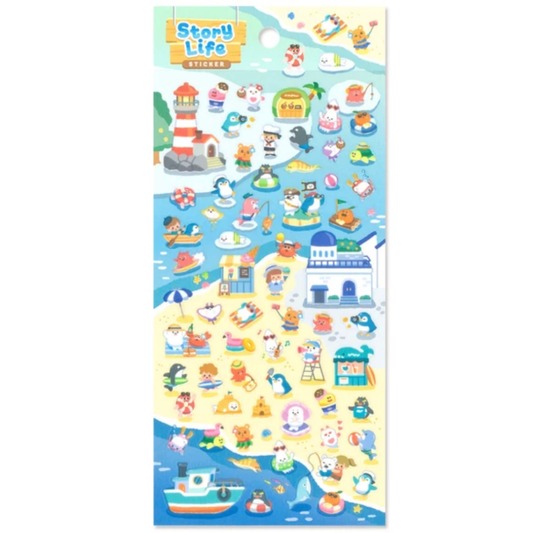 Stickers japonais Mind Wave | Story Life | Bord de mer - Mind Wave - millenotes