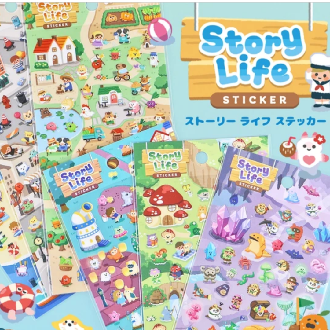 Stickers japonais Mind Wave | Story Life | Grotte - Mind Wave - millenotes
